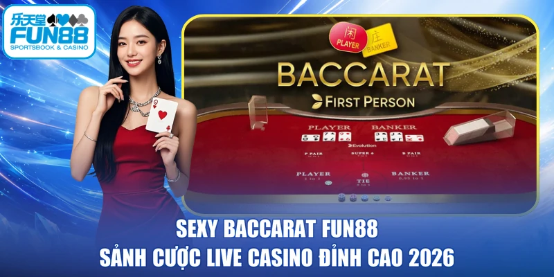 Sexy Baccarat FUN88 - Sảnh Cược Live Casino Đỉnh Cao 2026